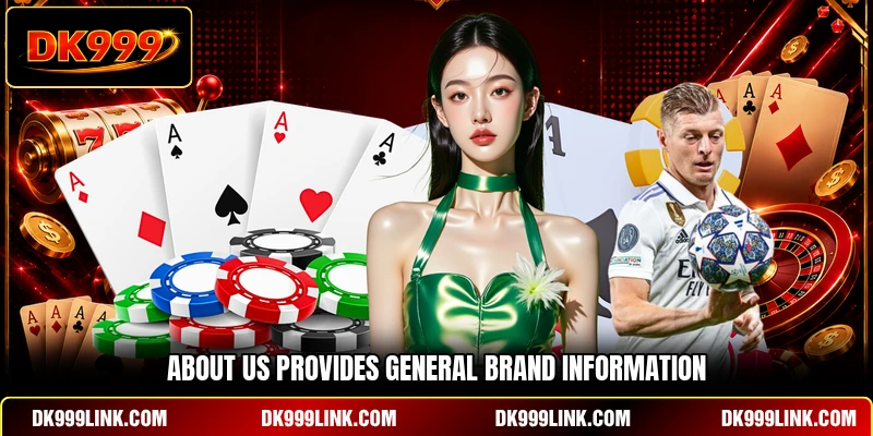 About Us provides general brand information
