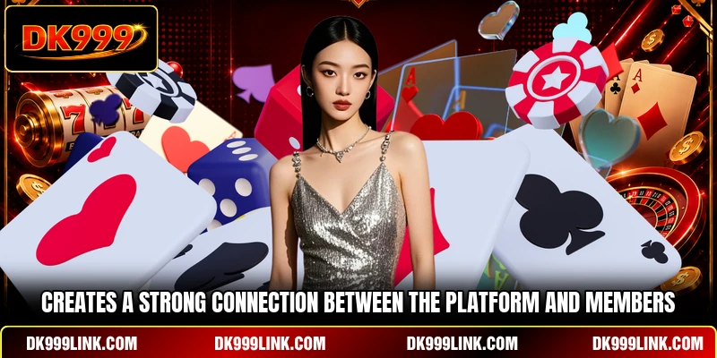 Creates a strong connection between the platform and members