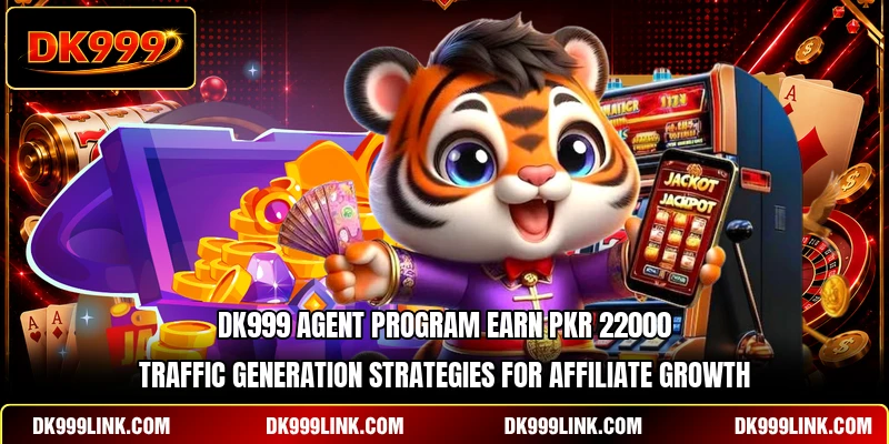 DK999 agent program earn PKR 22000 traffic generation strategies for affiliate growth