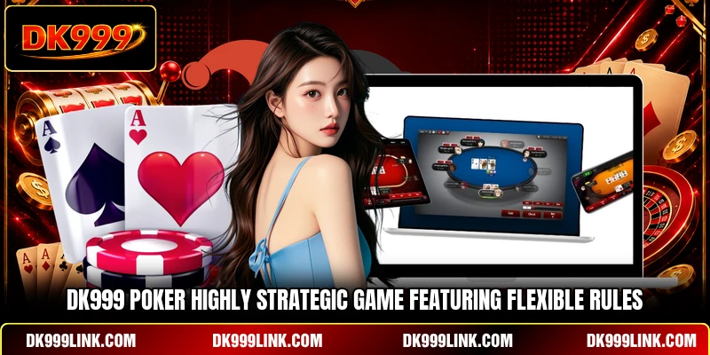 DK999 Poker highly strategic game featuring flexible rules