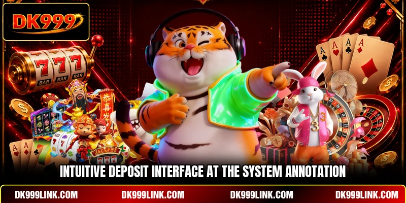 Intuitive deposit interface at the system Annotation