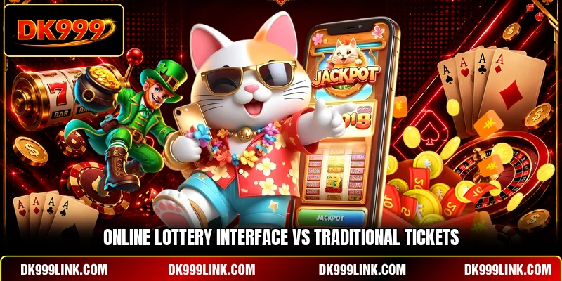 Online lottery interface vs traditional tickets