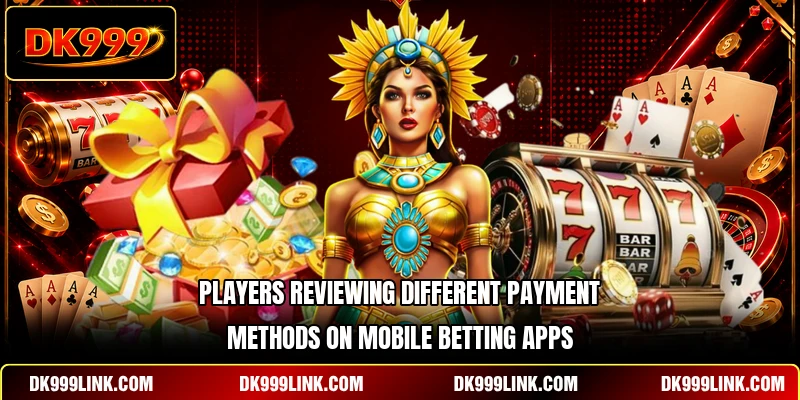 Players reviewing different payment methods on mobile betting apps
