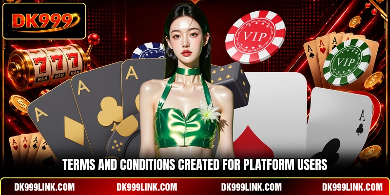 Terms and conditions created for platform users