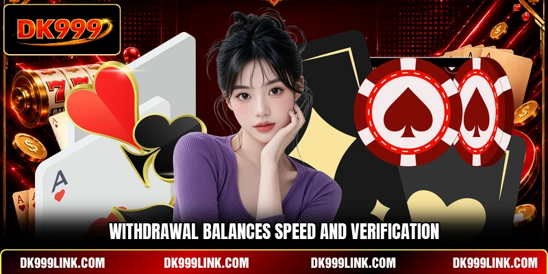 Withdrawal balances speed and verification 